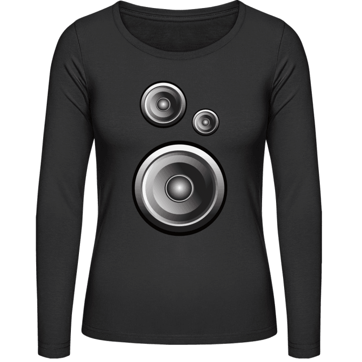 Bass Box Loudspeaker Langermet skjorte for kvinner contain pic