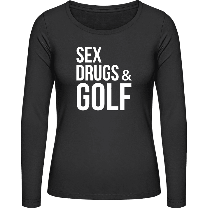 Sex Drugs And Golf Langermet skjorte for kvinner contain pic