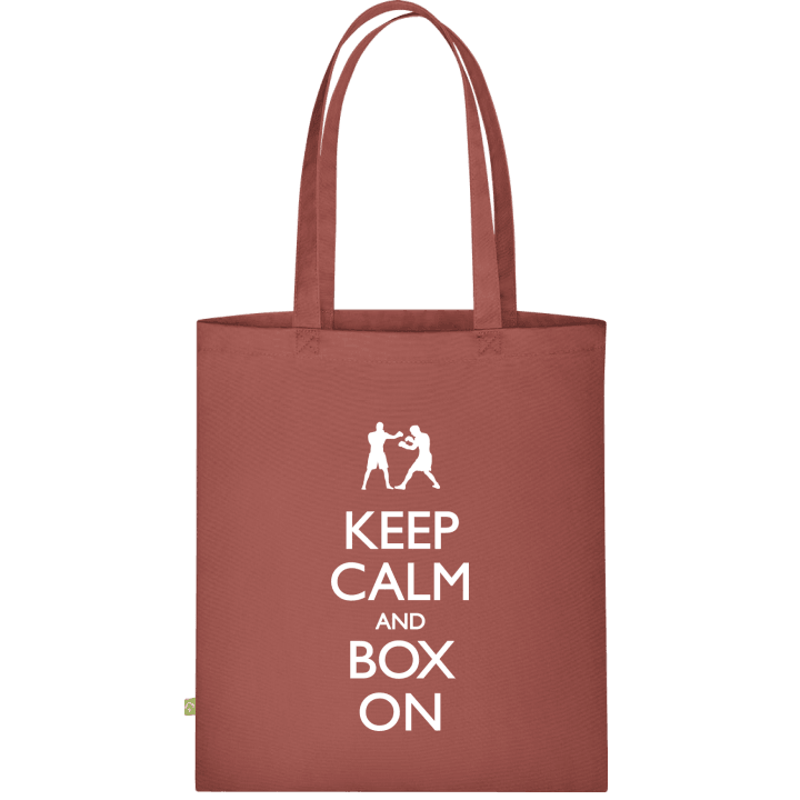 Keep Calm and Box On Borsa in tessuto contain pic