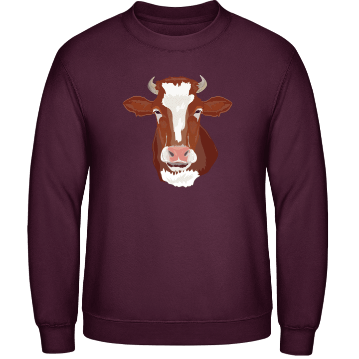 Braune Kuh Kopf Realistisch Sweatshirt 0 image
