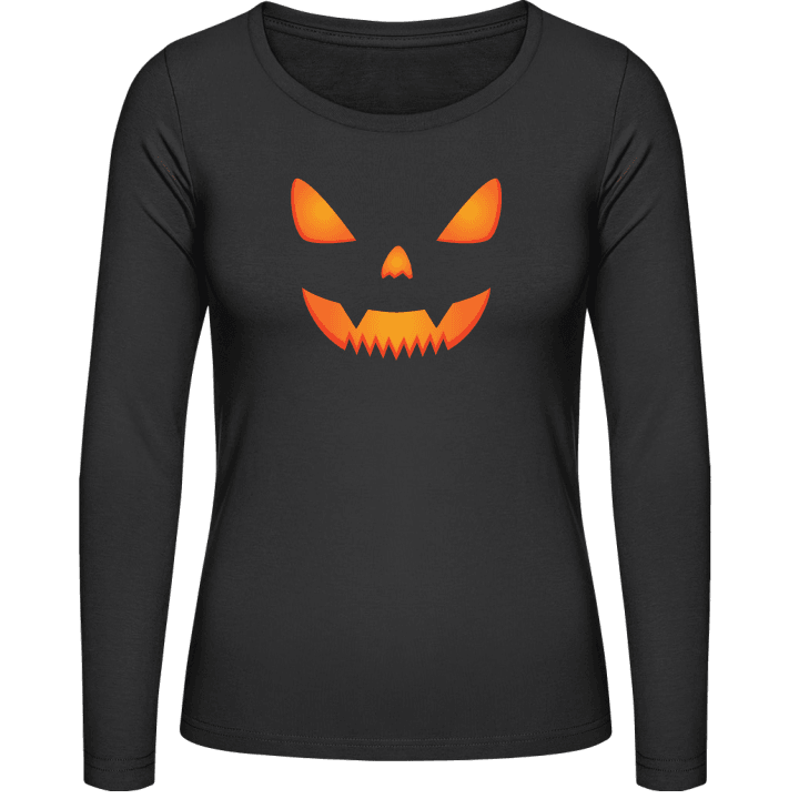 Halloween Pumpkin Langærmet skjorte til kvinder 0 image