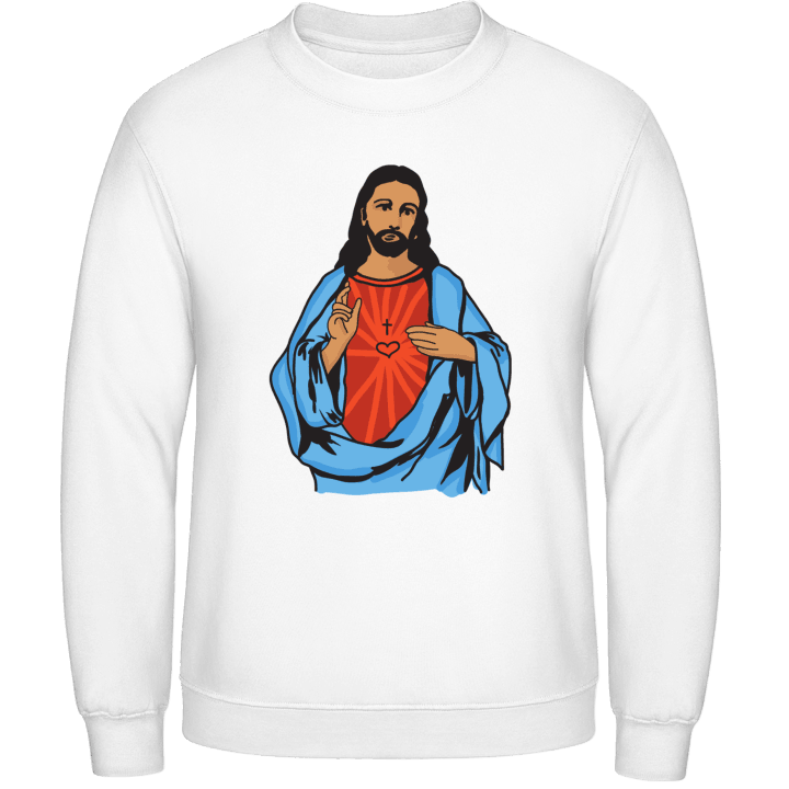 Jesus Illustration Sweatshirt contain pic