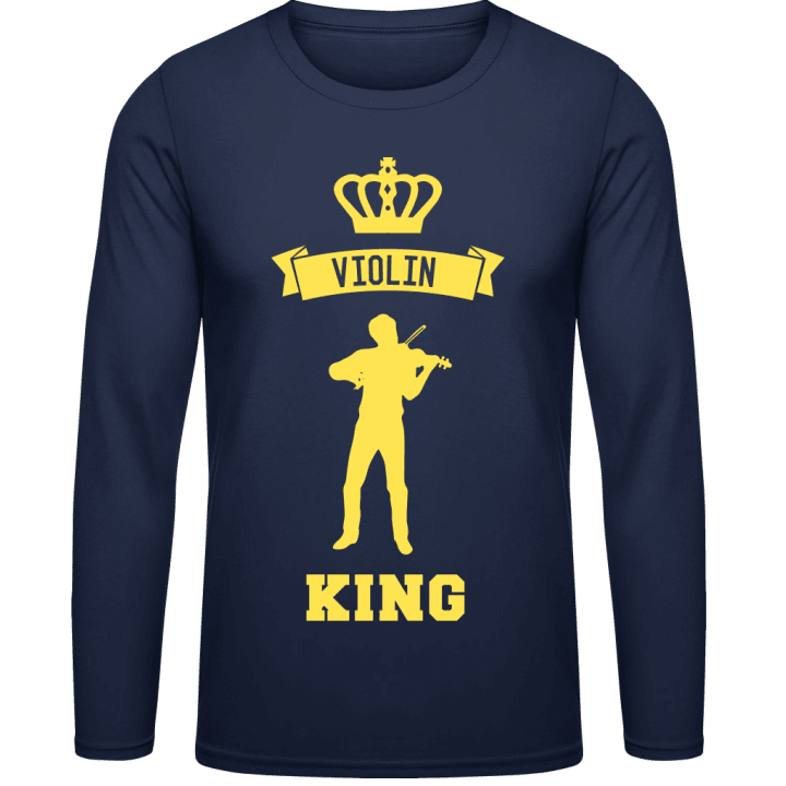 Violin King T-shirt à manches longues contain pic