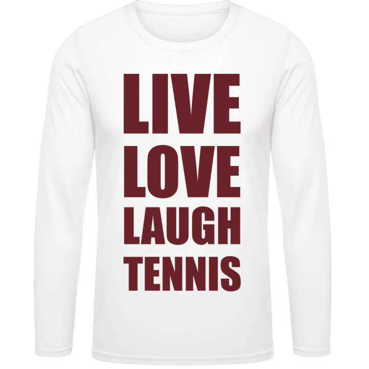 Live Love Laugh Tennis Shirt met lange mouwen contain pic