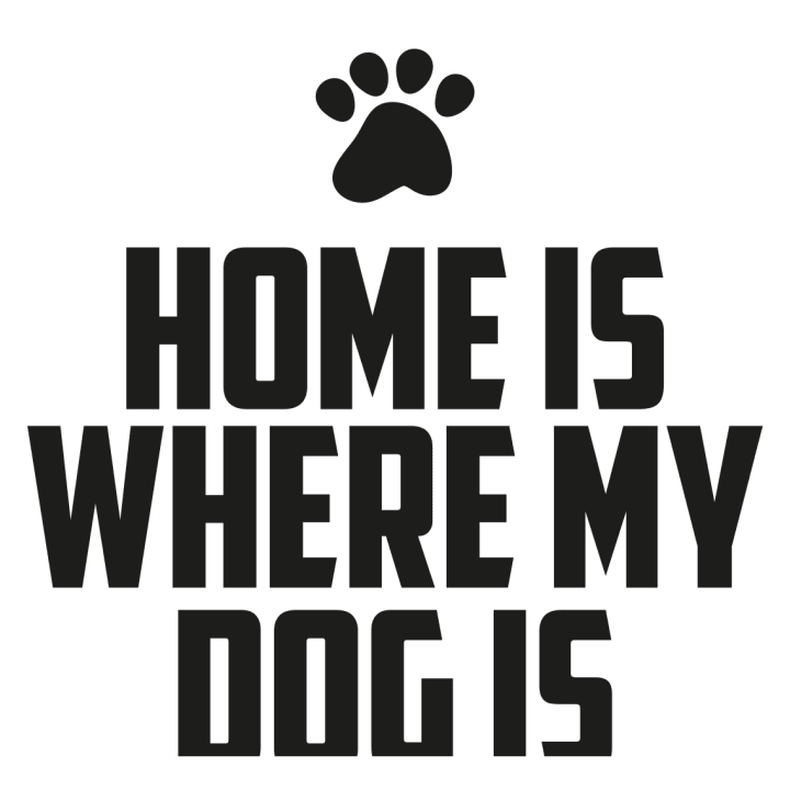 Home Is Where My Dog Is Illustration Väska av tyg 0 image
