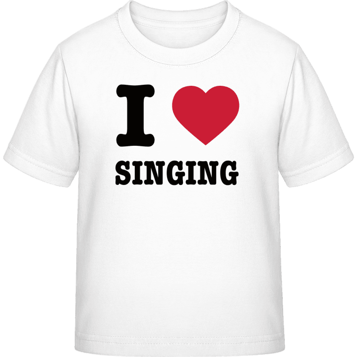 I Love Singing Camiseta infantil contain pic