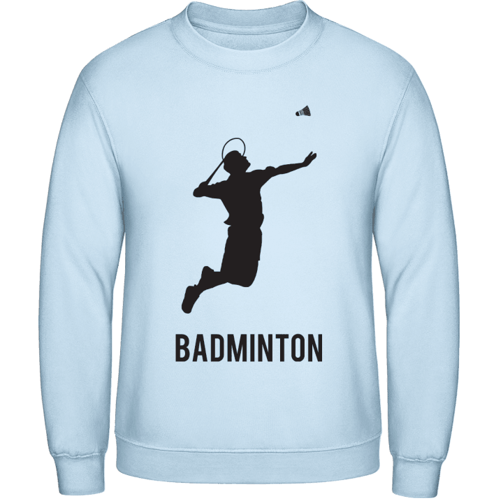 Badminton Player Silhouette Sweatshirt contain pic
