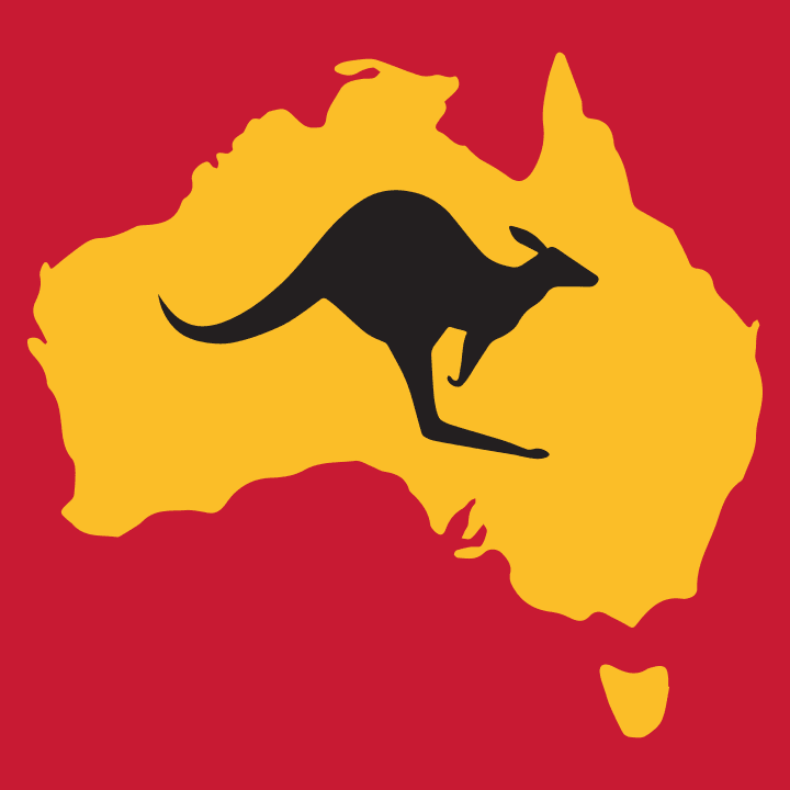Australian Map with Kangaroo Camicia a maniche lunghe 0 image