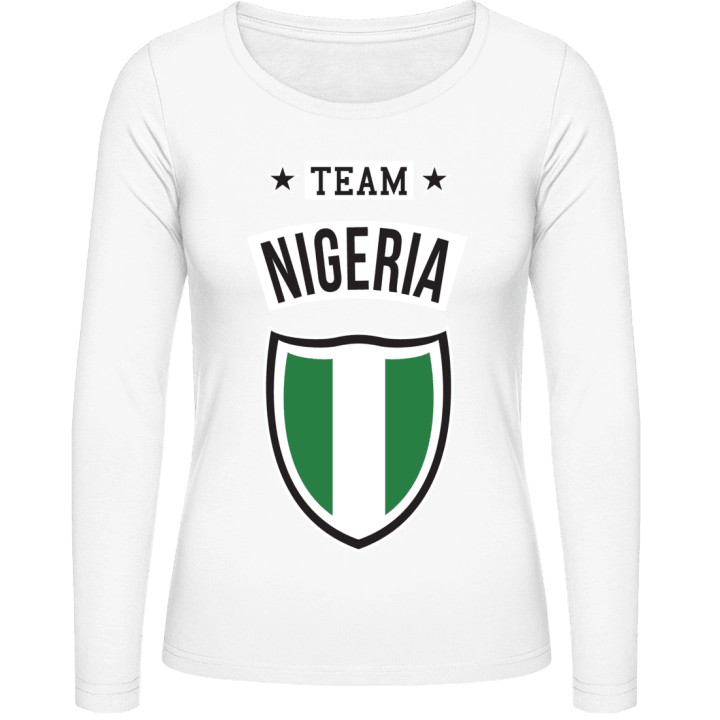 Team Nigeria Vrouwen Lange Mouw Shirt contain pic