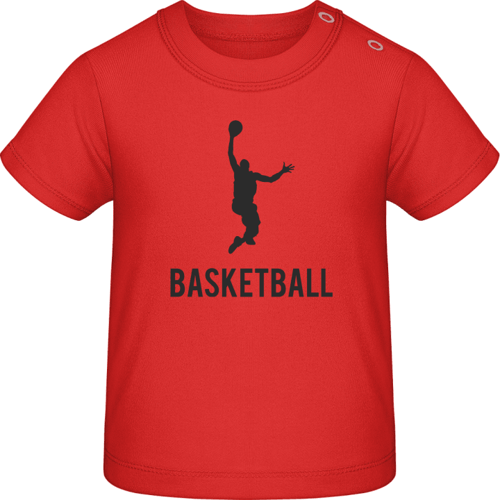 Basketball Dunk Silhouette Camiseta de bebé contain pic