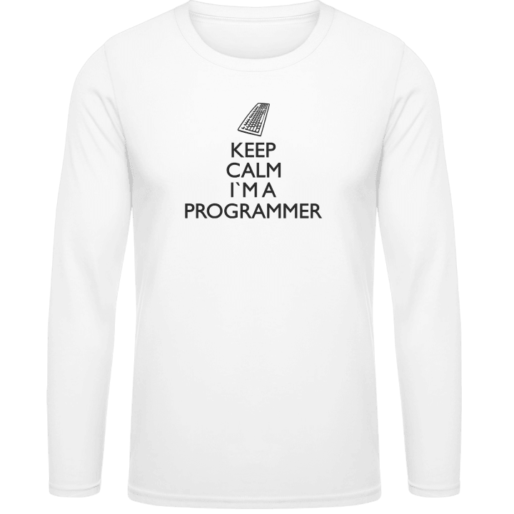 Keep Calm I'm A Programmer Camicia a maniche lunghe contain pic