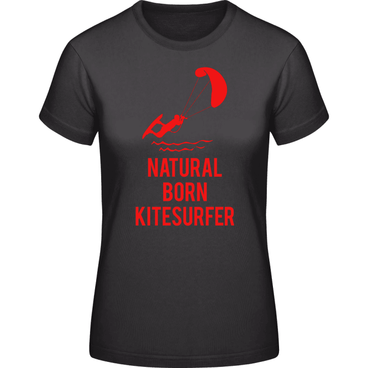 Natural Born Kitesurfer T-skjorte for kvinner contain pic
