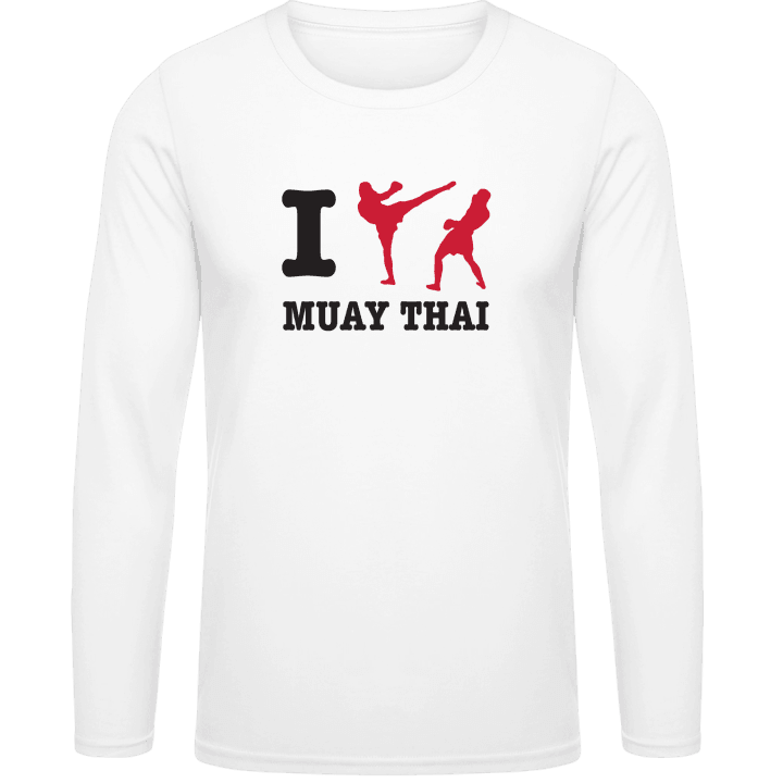 I Love Muay Thai Camicia a maniche lunghe contain pic