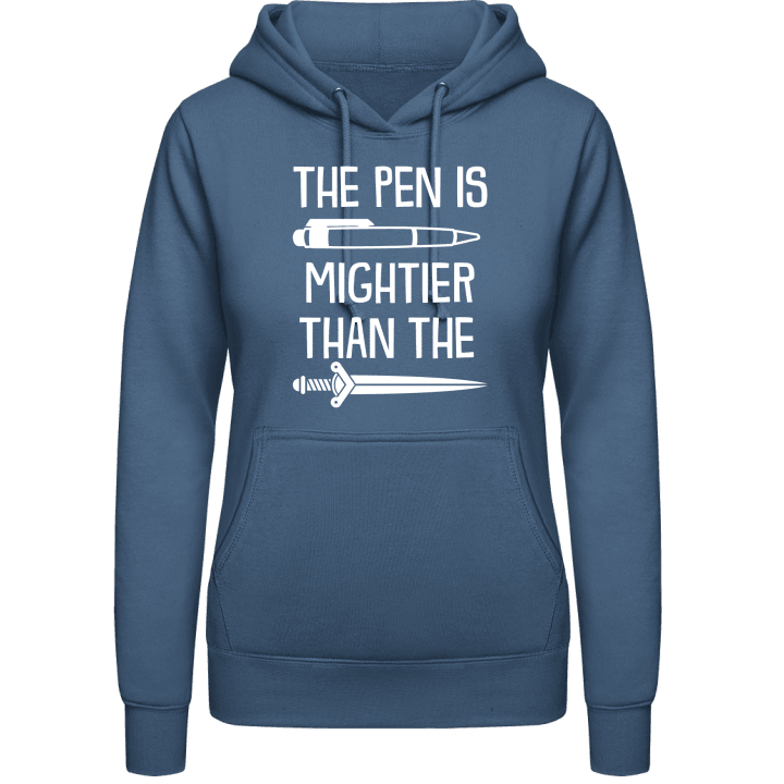The Pen I Mightier Than The Sword Sudadera con capucha para mujer 0 image
