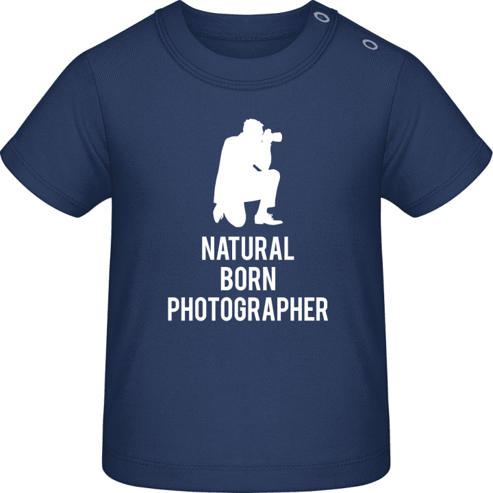 Natural Born Photographer Camiseta de bebé contain pic