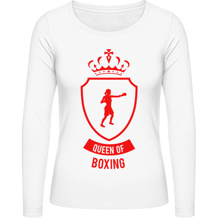 Queen of Boxing Langermet skjorte for kvinner contain pic
