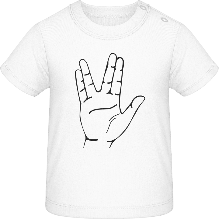 Live Long And Prosper Hand Sign T-shirt för bebisar 0 image