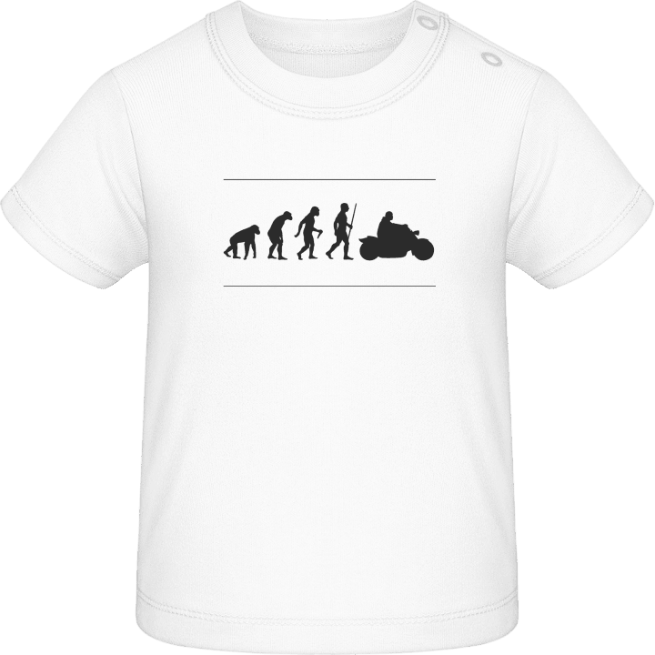 Lustiger Motorradfahrer Evolution Baby T-Shirt 0 image