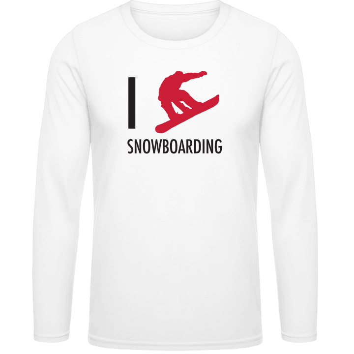 I Heart Snowboarding Shirt met lange mouwen contain pic