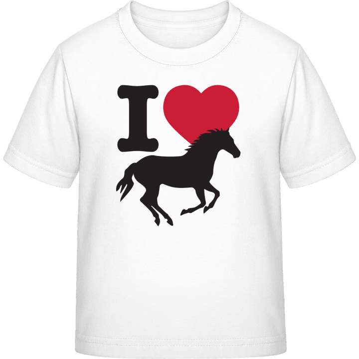 I Love Horses T-shirt för barn 0 image