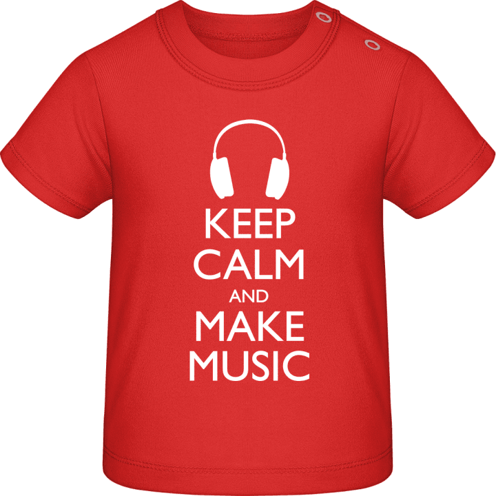 Keep Calm And Make Music Camiseta de bebé contain pic