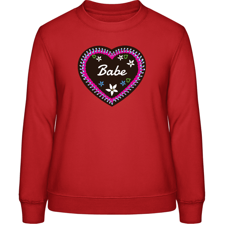 Babe Gingerbread Heart Frauen Sweatshirt contain pic