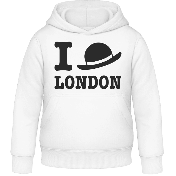 I Love London Bowler Hat Felpa con cappuccio per bambini contain pic