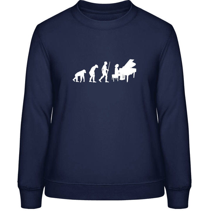 Piano Girl Evolution Sweatshirt för kvinnor contain pic