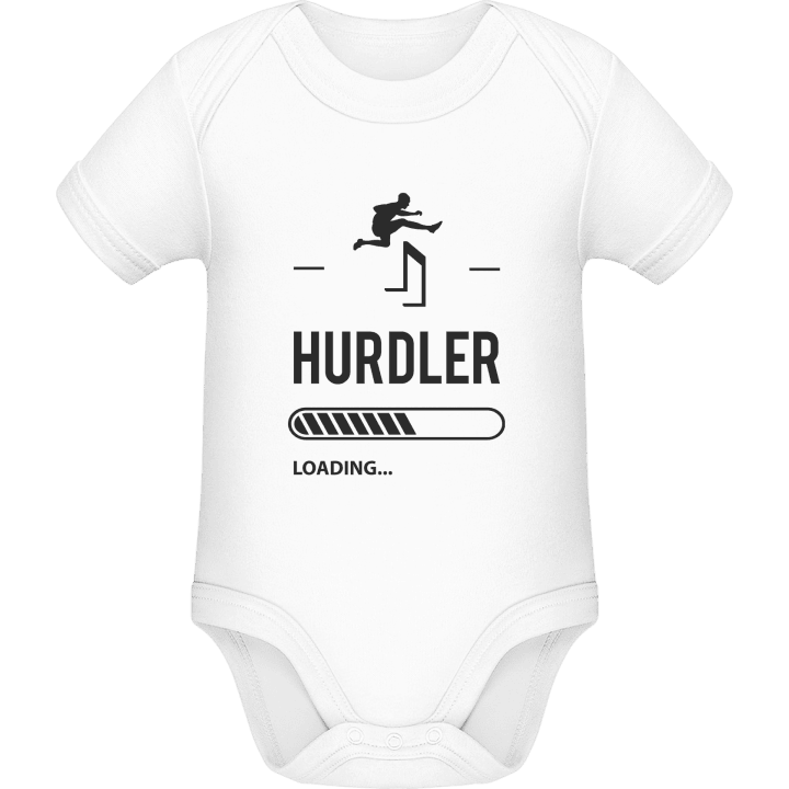 Hurdler Loading Baby romper kostym contain pic