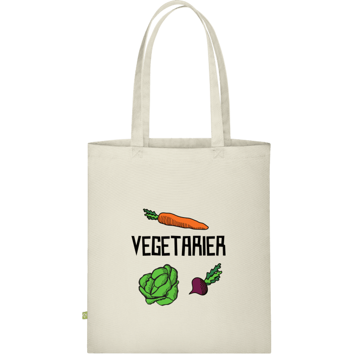 Vegetarier Illustration Stofftasche contain pic