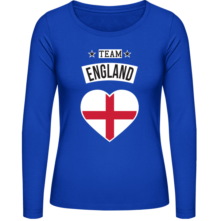 Team England Heart T-shirt à manches longues pour femmes contain pic
