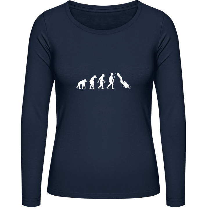 Diver Evolution Frauen Langarmshirt contain pic
