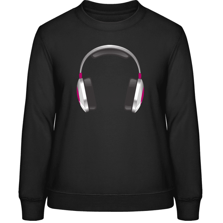 Headphones Illustration Sweatshirt för kvinnor contain pic