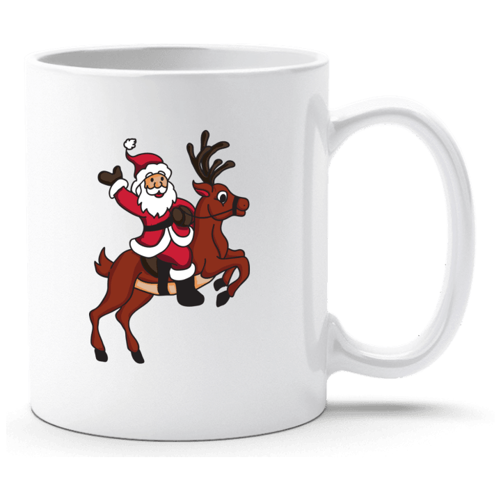 Santa Claus Riding Reindeer Cup 0 image
