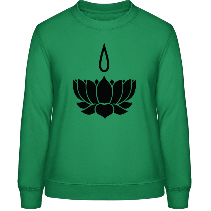 Ayyavali Lotus Flower Sweatshirt för kvinnor contain pic