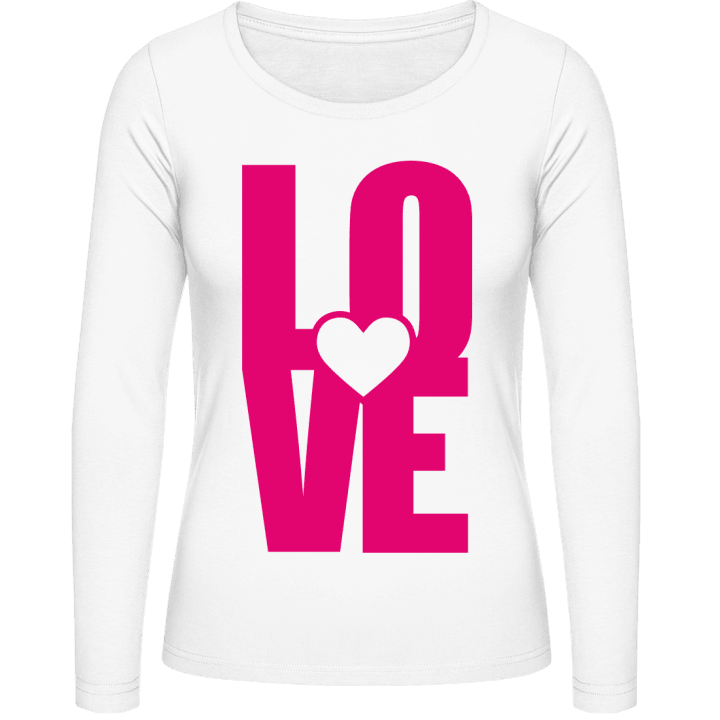 Love Icon Langermet skjorte for kvinner contain pic