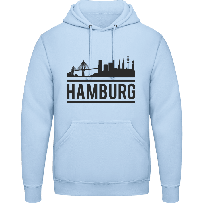 Hamburg City Skyline Felpa con cappuccio contain pic