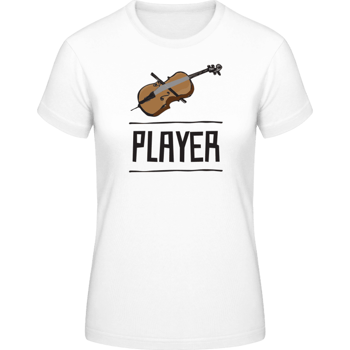 Cello Player Illustration T-skjorte for kvinner contain pic