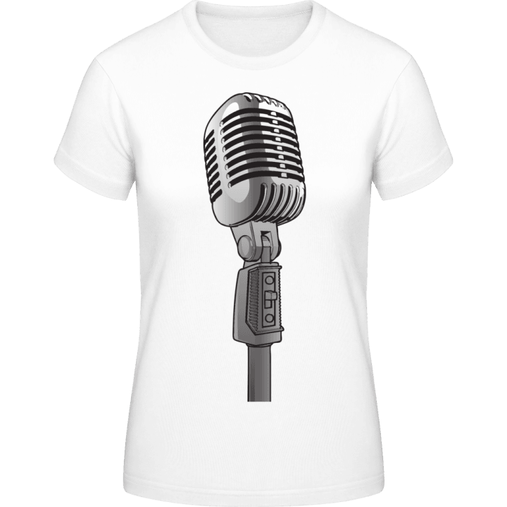 Microphone Logo Frauen T-Shirt contain pic