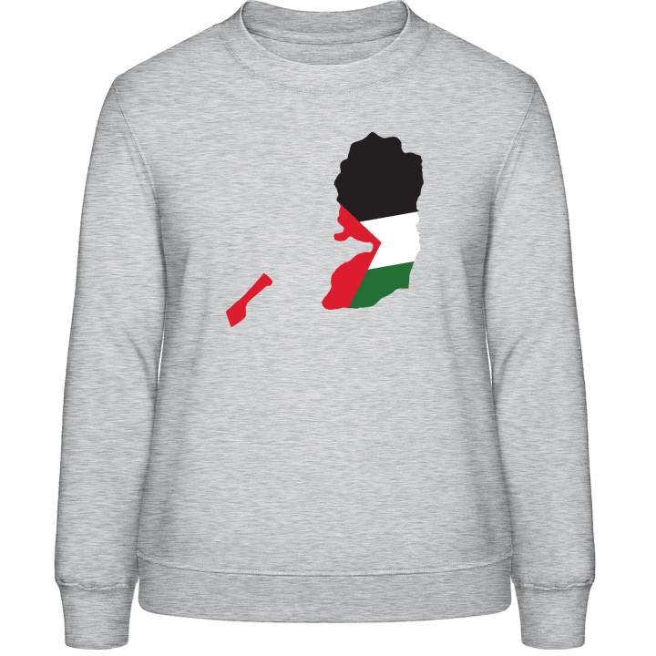 Palestine Map Sweatshirt för kvinnor contain pic