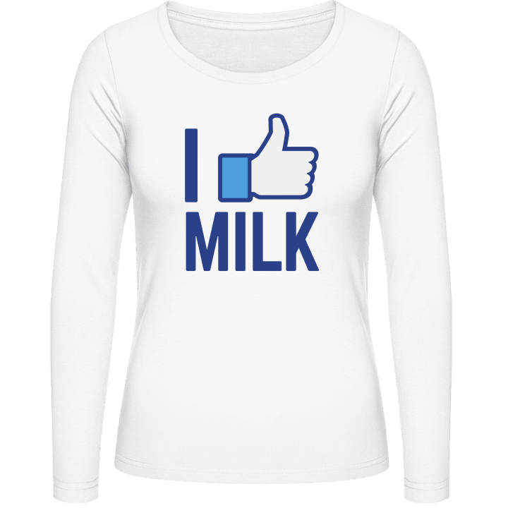 I Like Milk Langermet skjorte for kvinner contain pic