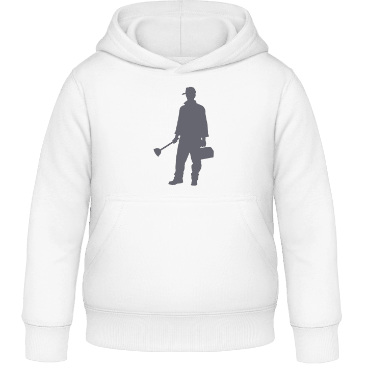 Plumber Silhouette Kids Hoodie contain pic