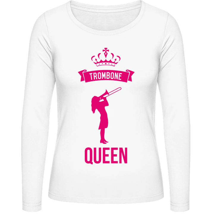 Trombone Queen T-shirt à manches longues pour femmes contain pic