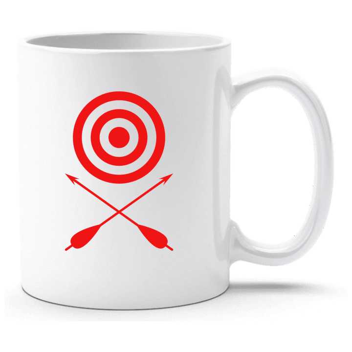 Archery Target And Crossed Arrows Cup contain pic