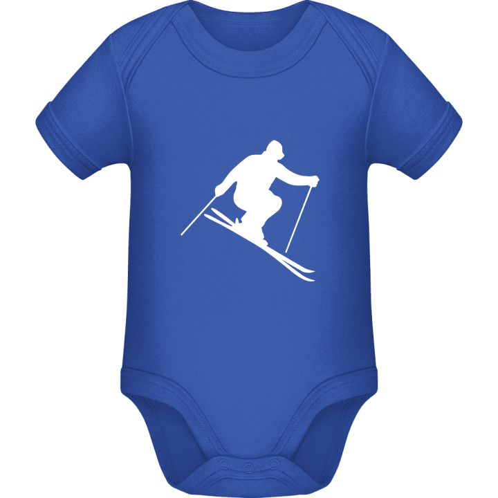 Ski Silhouette Baby romper kostym contain pic