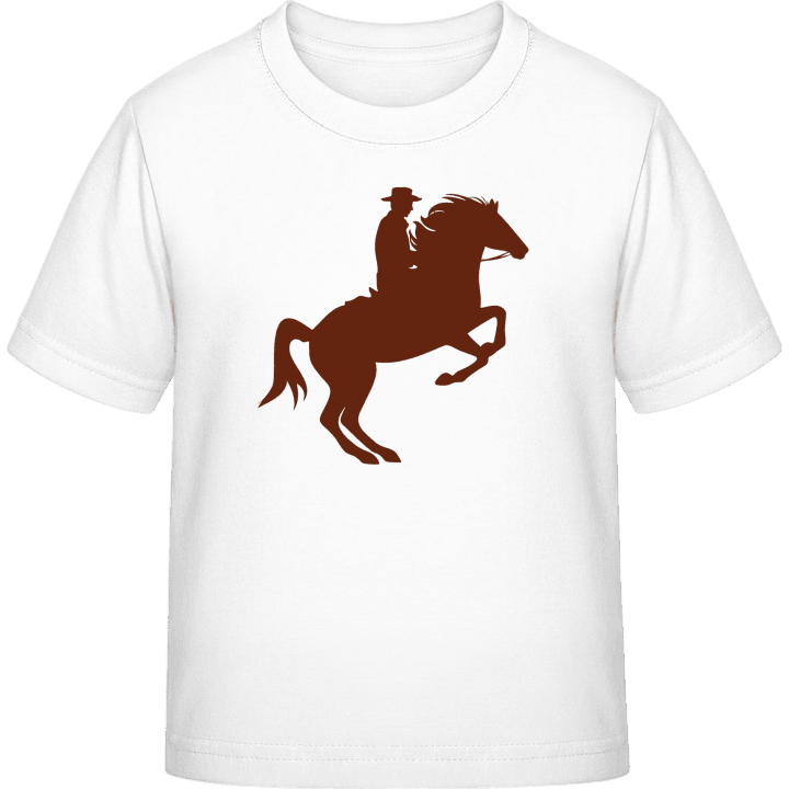 Cowboy Riding Wild Horse Kids T-shirt 0 image