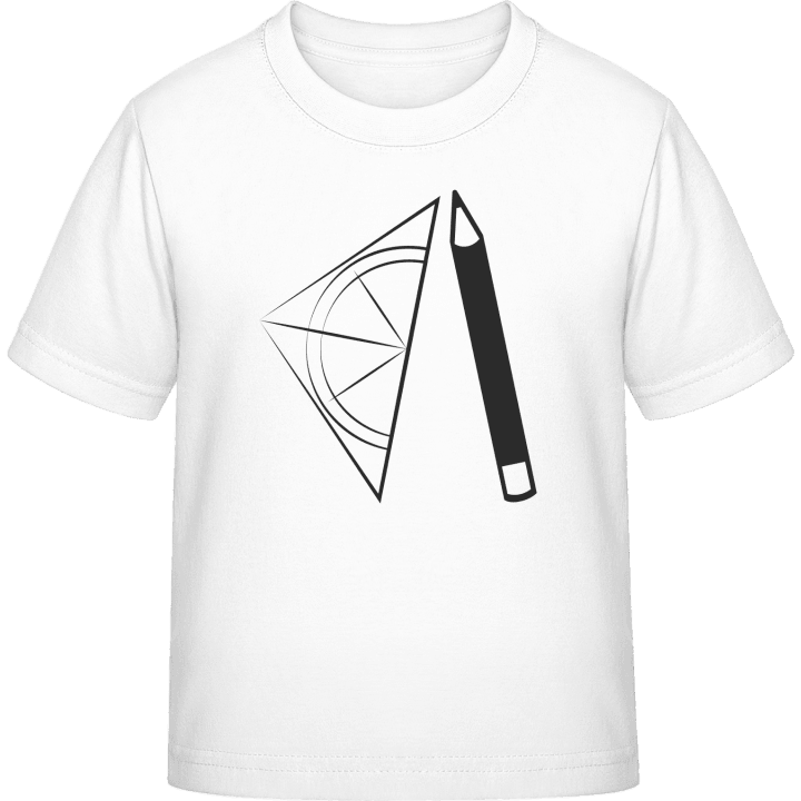 Geometry Pencil Triangle T-shirt för barn contain pic