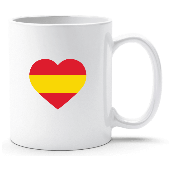 Spain Heart Flag Taza contain pic