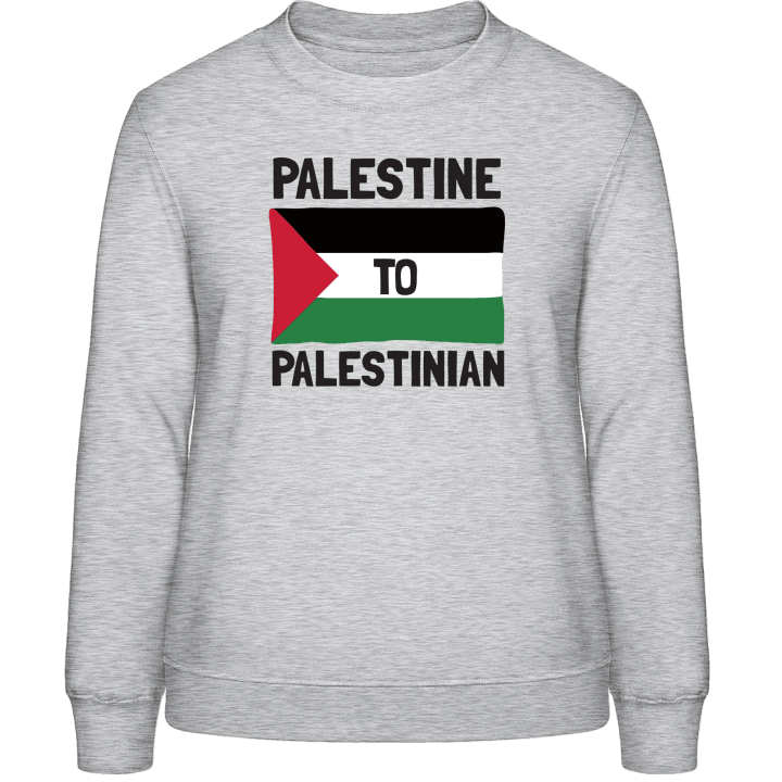 Palestine To Palestinian Sweat-shirt pour femme contain pic