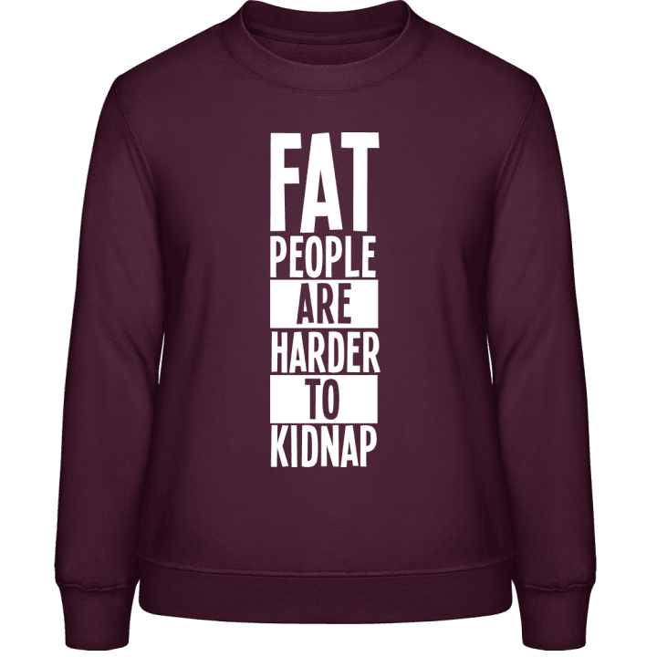 Fat People Sweatshirt för kvinnor contain pic